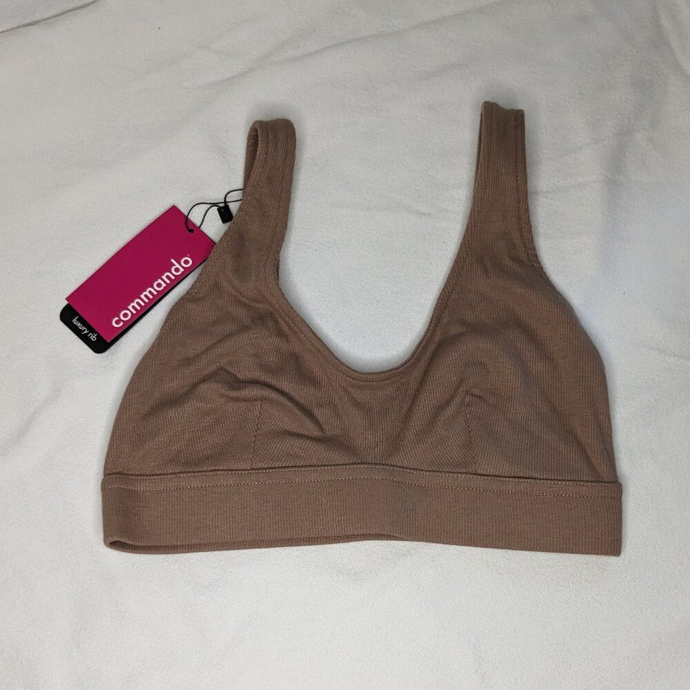 Commando Ribbed Bra Top (Nude)